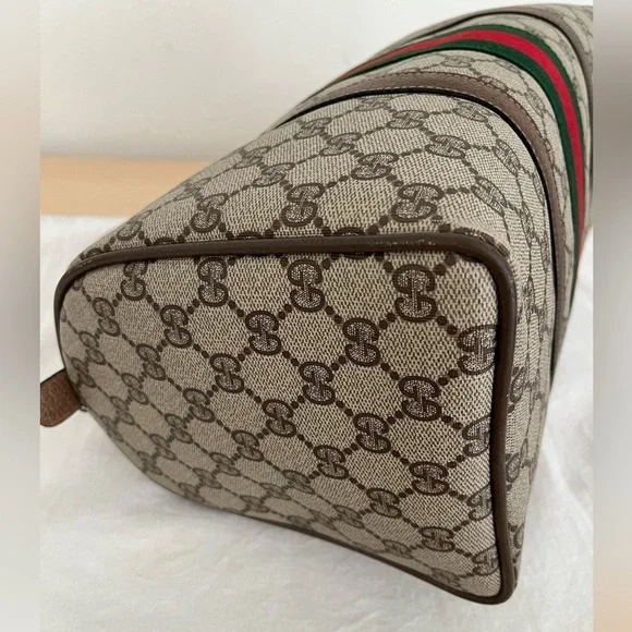 Gucci Sherry Line Boston Bag Old Version EUC Circa 1980’s Italy - Picture 9 of 17